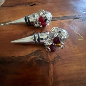 Fancy Silver Bottle stoppers